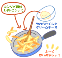 根菜のクリームチーズ和え