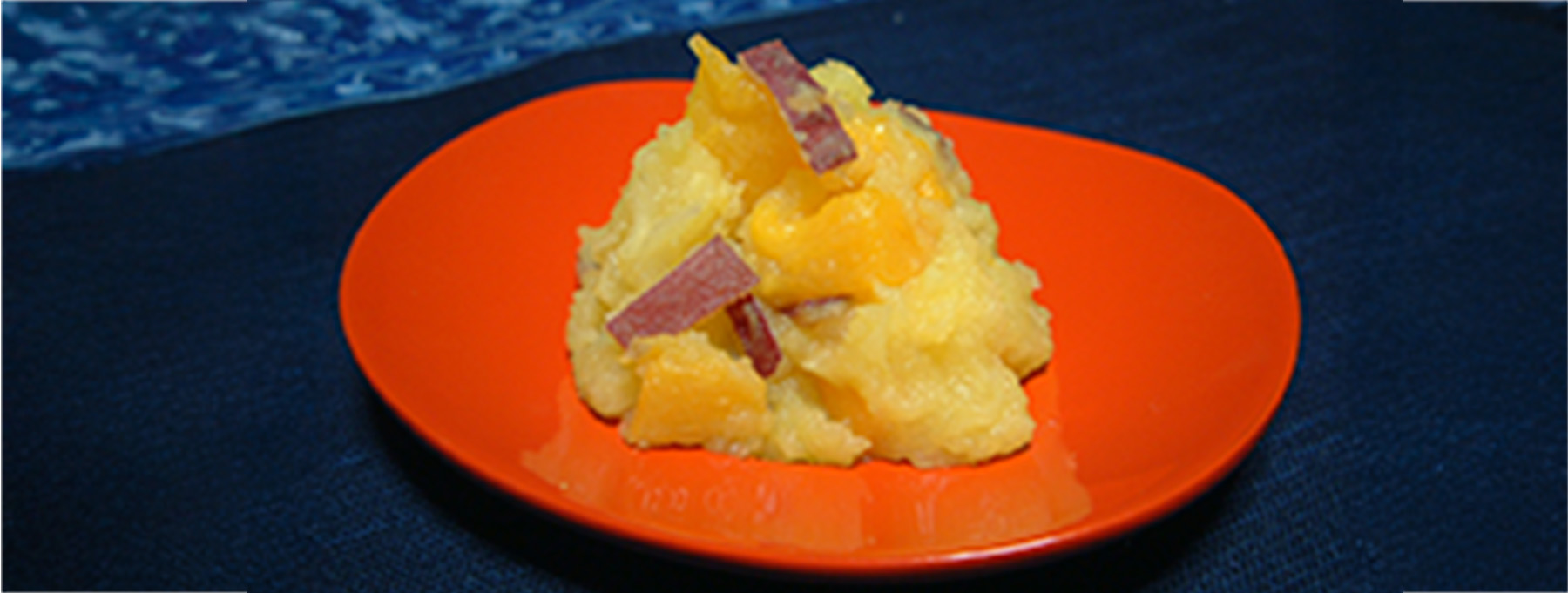 食育健康レシピ「フルーツきんとん」